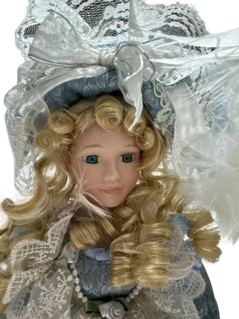 Cathay Collection Barbara Limited Edition Porcelain Dolls Blue Dress